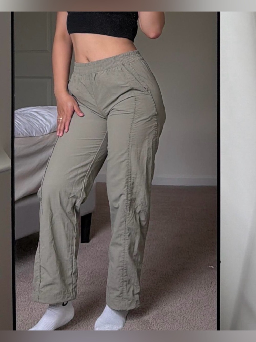 Olive pants xs from oak&fort
